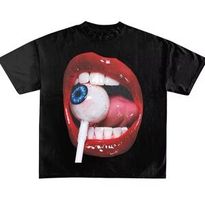 Eyeball Lollipop Tee Black T-shirt